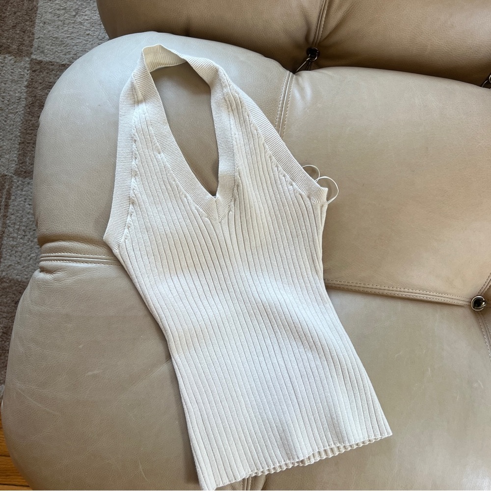 Loft | Ribbed Halter Top - Picture 2 of 3